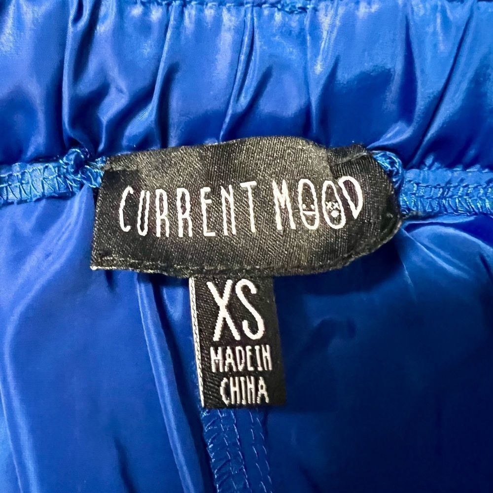 NWOT Current Mood x Dolls Kill electric blue rave pants sz XS lightweight - Picture 12 of 14